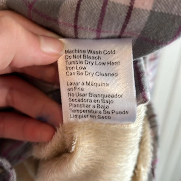 JACHS Girlfriend Shacket Plaid Pearl snap button up lined women's size XL - Picture 5 of 10